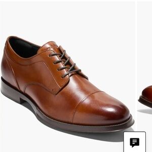 Cole Haan Tan Leather Oxford Shoes